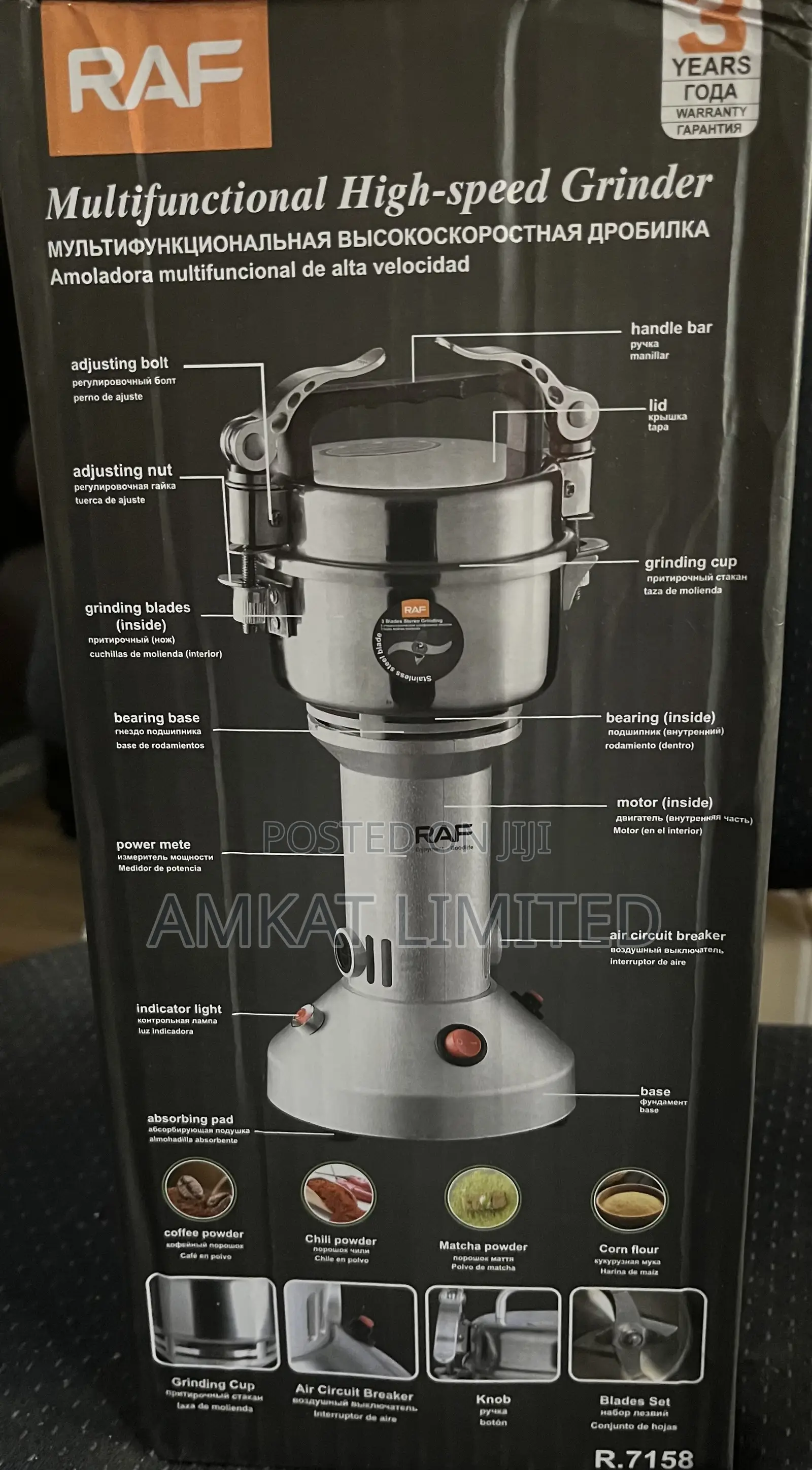 RAF Multifunctional High Speed Grinder