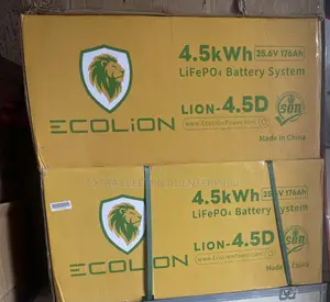 ECOLION LION-4.5D 4.5kWh LiFePO4 Lithium Battery – 25.6V