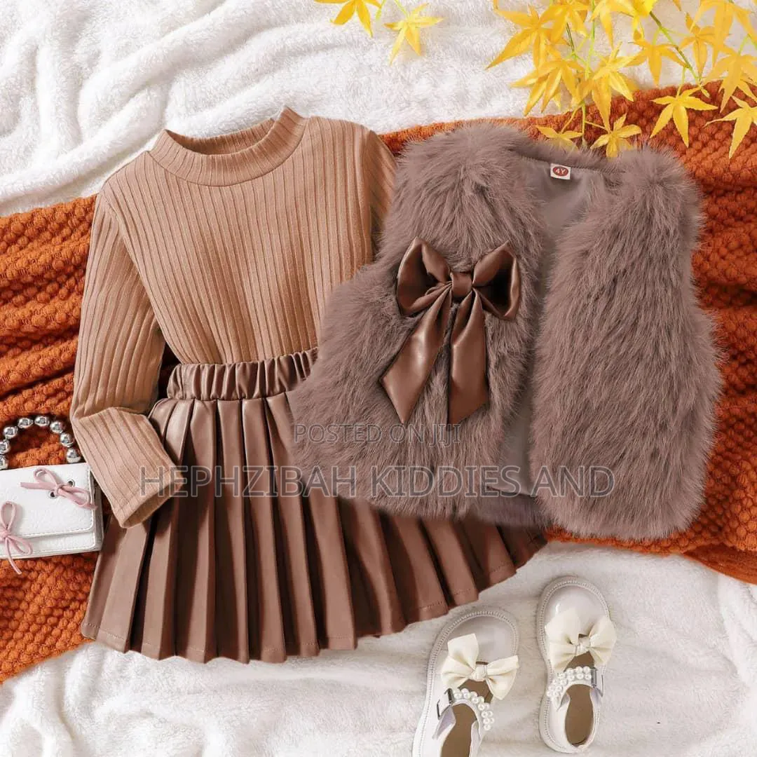 Fur Jacket 3pcs Set
