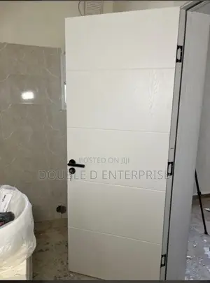 White S7 HDF Single Wooden Door