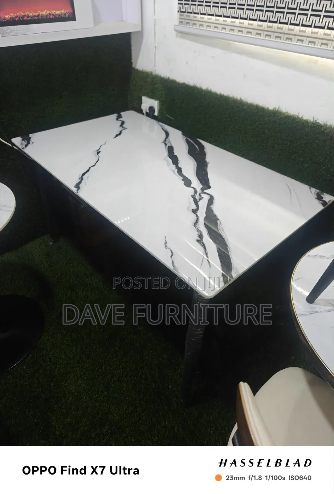 Marble Top Home and Restaurant Dining Table