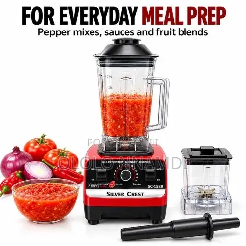 2 Cups Silver Crest Blender 4500W
