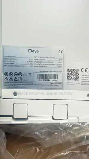 Deye 16kwh High Voltage Lithium Battery