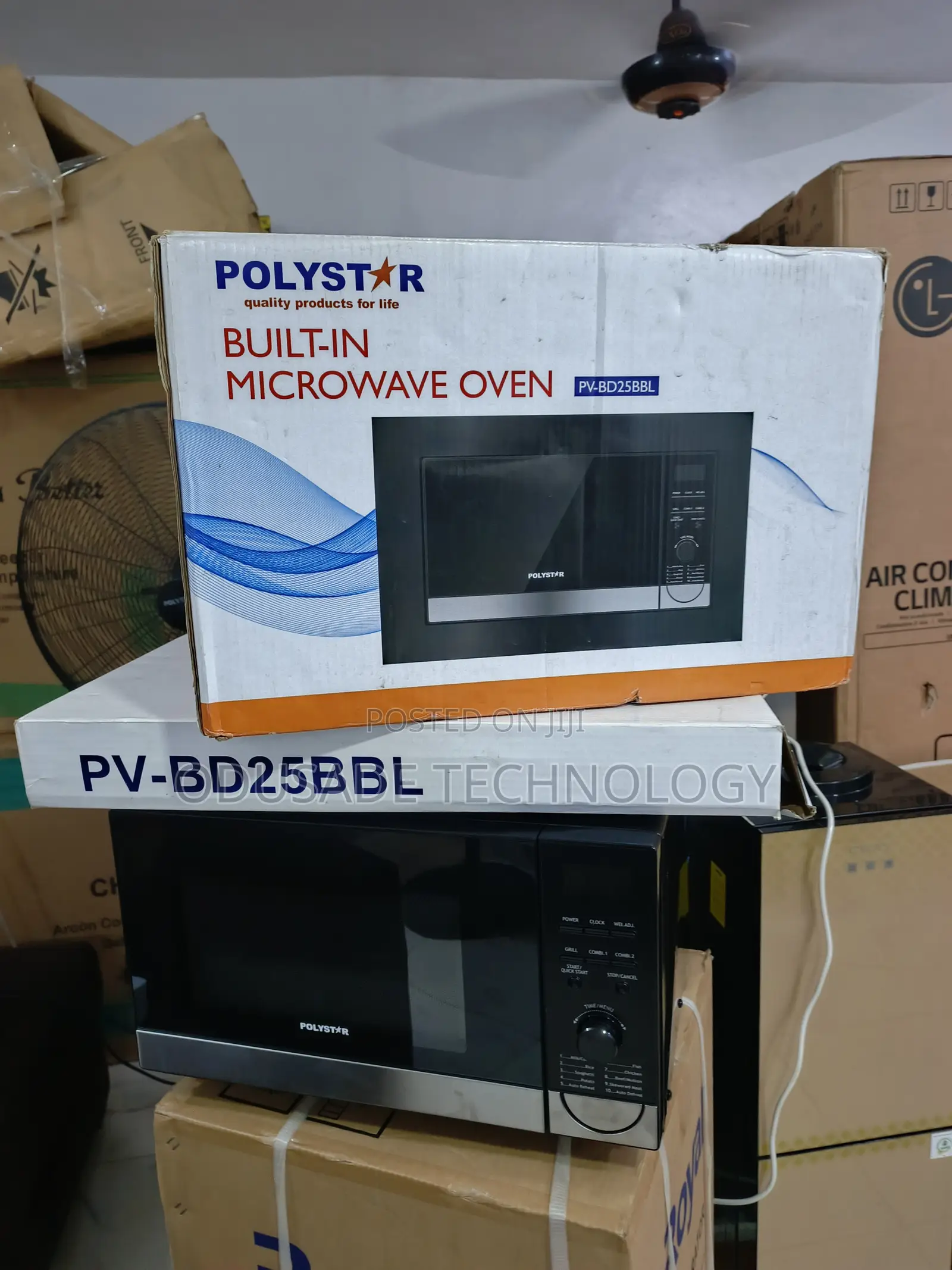 Polystar PV-BD25BBL Built-in Microwave With Grill Function