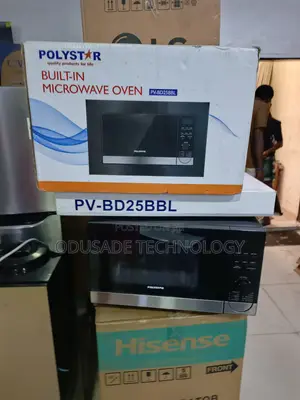 Polystar Black 25L Integrated Microwave With Grill