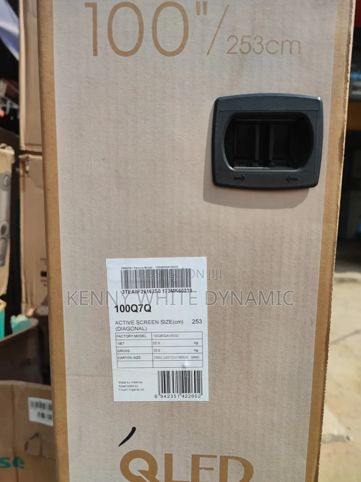 Hisense TV Model 100Q7Q
