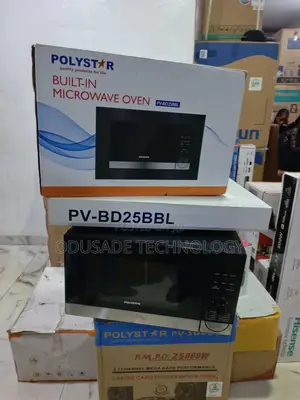 Polystar PV-BD25BBL 1000W Grill Built-in Microwave