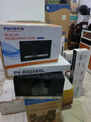 Polystar PV-BD25BBL 25L Modern Microwave With Grill