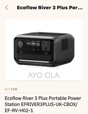 EcoFlow River 3 Plus -1200w 286wh
