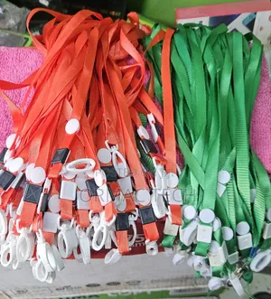 Multi Colour I.D CARD ROPE White Plastic Head of 100 PCS in a Pack