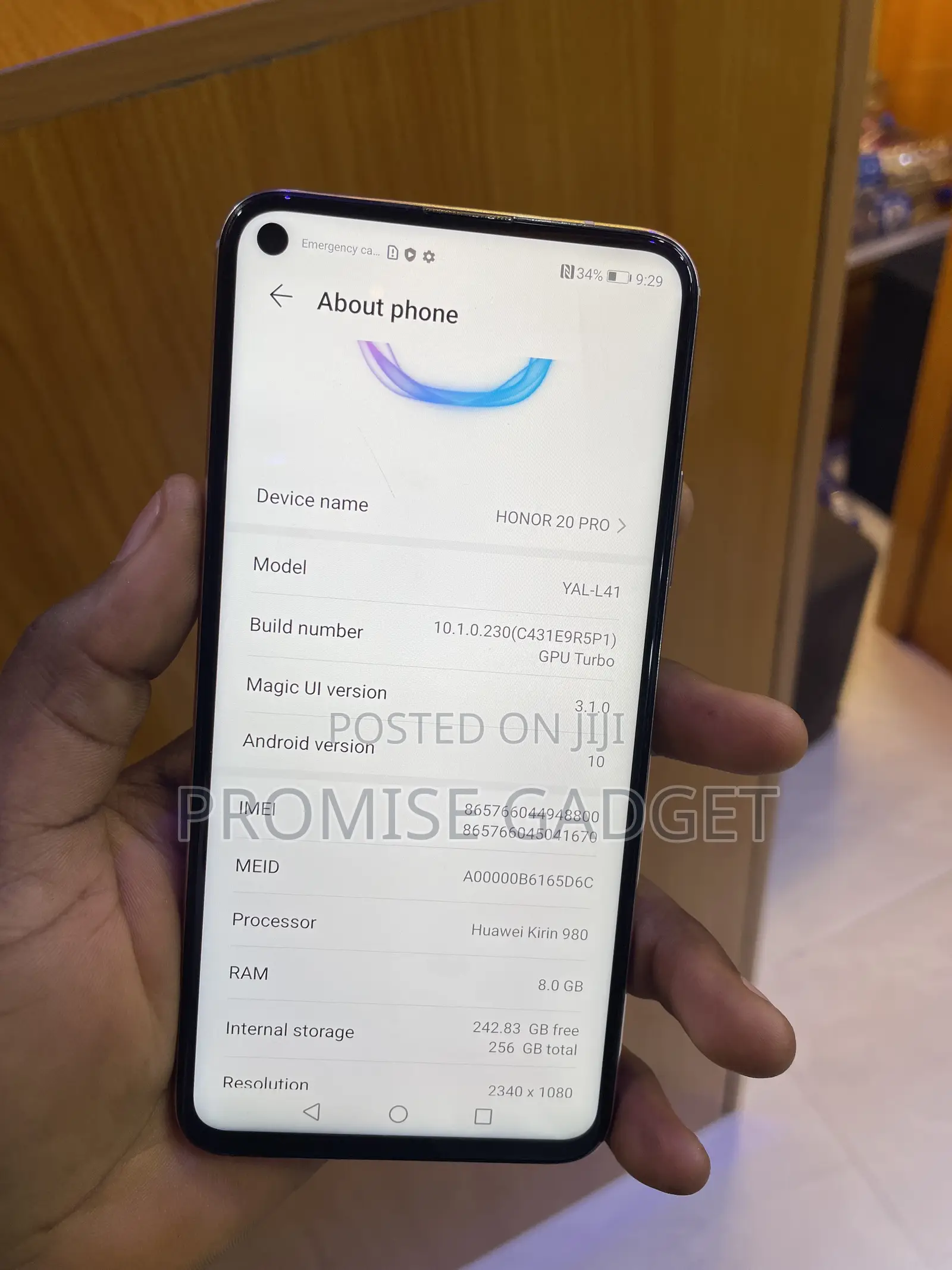 Honor 20 Pro 256 GB Purple