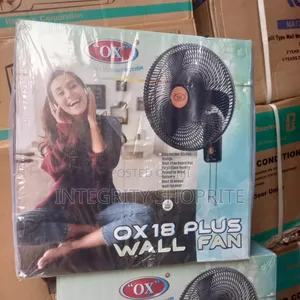 Ox 18 Plus Wall Fan18-Inch Wall-Mounted Electric Fan