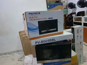 Polystar PV-BD25BBL 25L Black Grill Microwave Oven