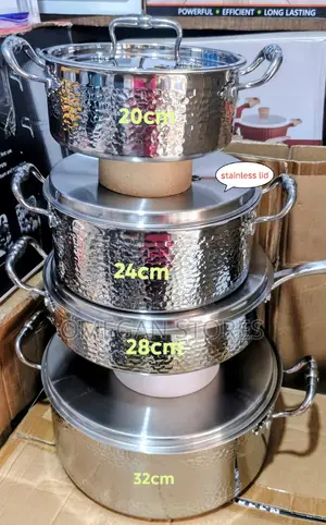 Uakeen 18/10 Tri-Ply Stainless Cookware Set