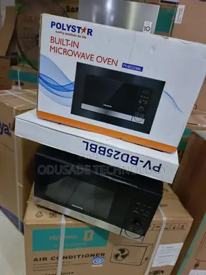 Polystar 25L Microwave Oven With Grill and Steel Cavity