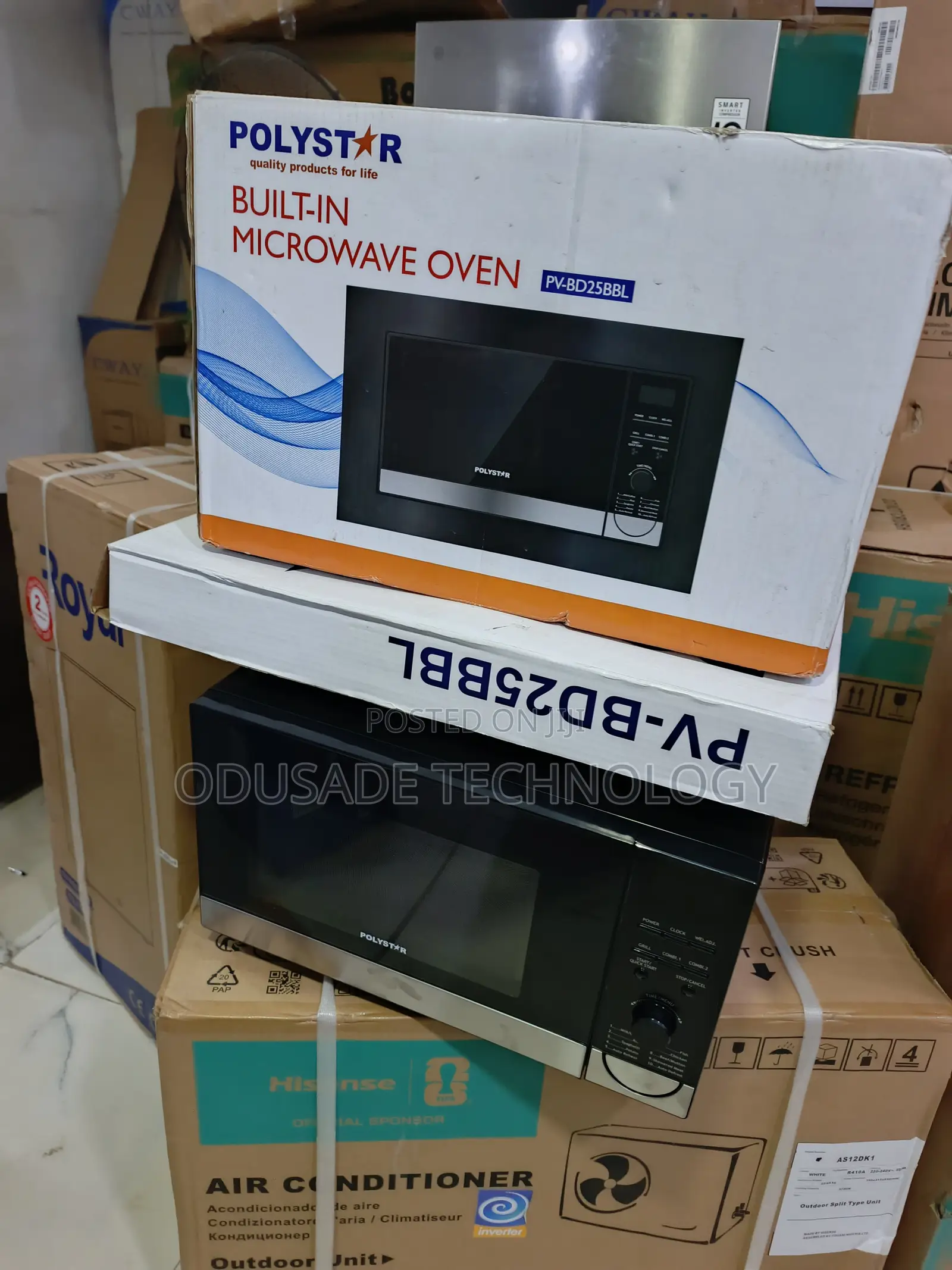 Polystar 25L Microwave Oven With Grill and Steel Cavity