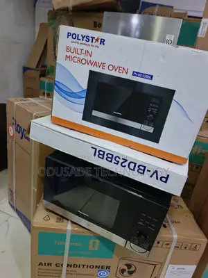 Polystar 25L Built-in Microwave With Black Glass Design