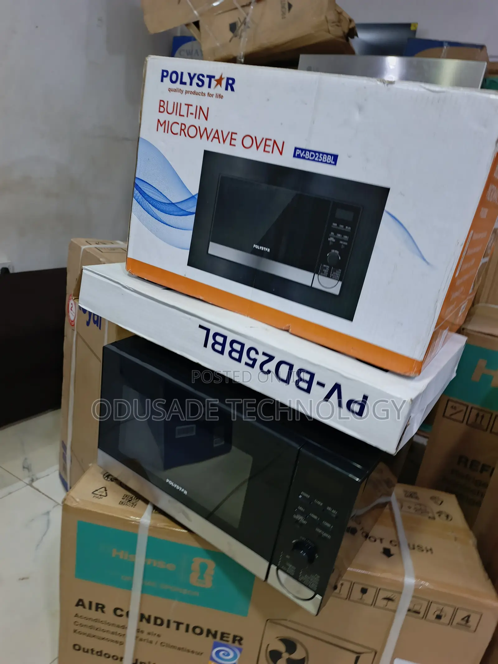 Polystar PV-BD25BBL 25L Built-in Microwave With Frame
