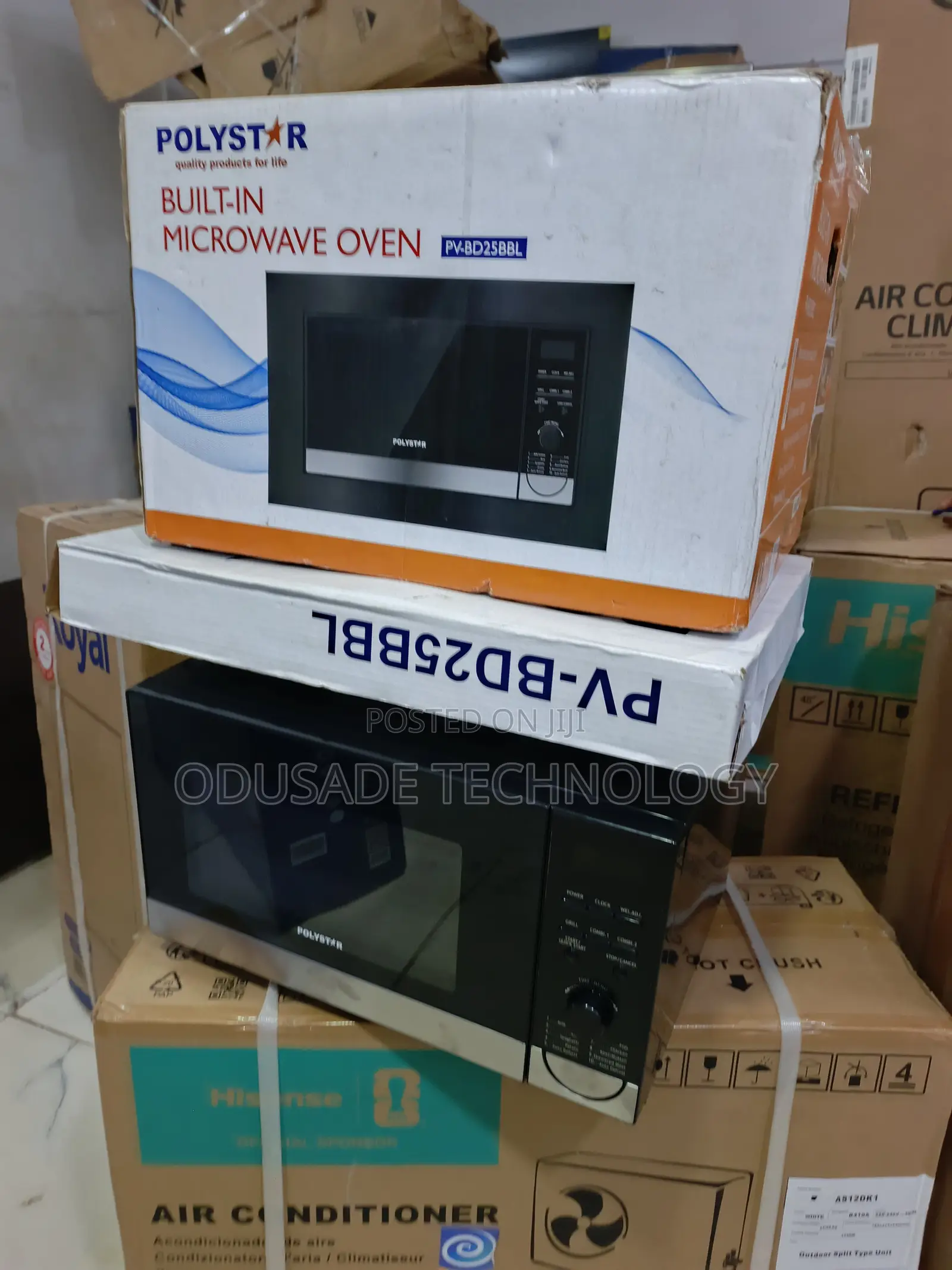 Polystar Black Built-in Microwave Oven With 25L Capacity