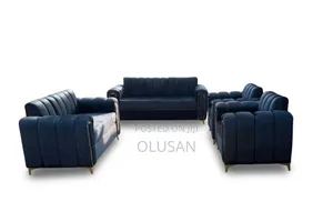 7 Seater Sofa Set -Deep Gray Channel Tufted -Brand New