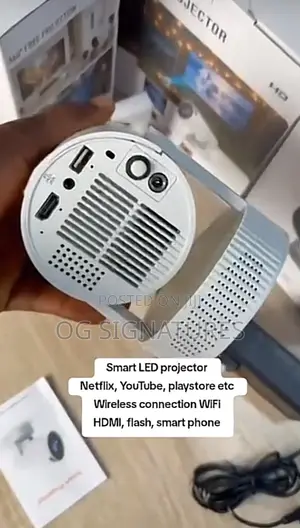 Power Bank Powered Projector With Bluetooth,WiFi 6, Inbuilt Battery