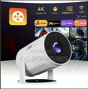 Power Bank Powered Projector With Bluetooth,WiFi 6, Inbuilt Battery