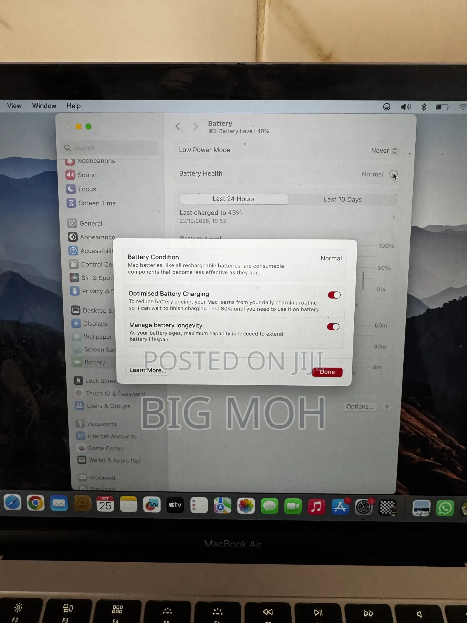 Laptop Apple MacBook Air 2018 8GB Intel Core i5 SSD 256GB