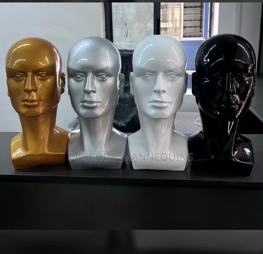 Fiber Man Mannequin Head