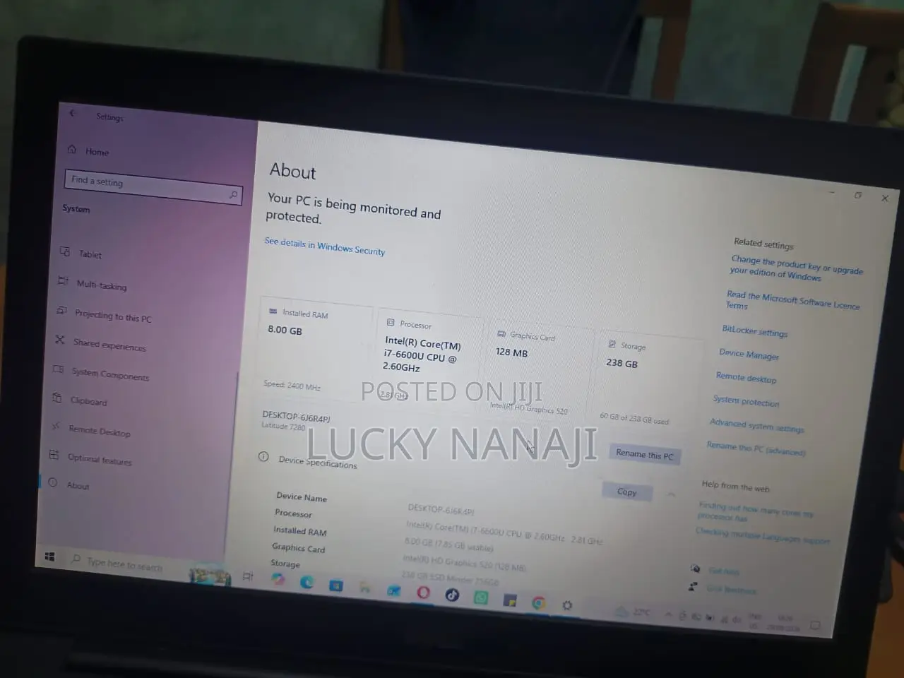 Laptop Dell Latitude 7280 8GB Intel Core i7 SSD 256GB