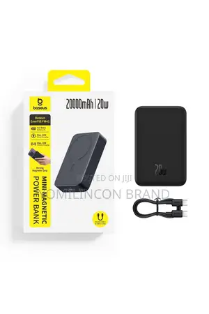 Baseus 20000mAh 20W EnerFill FM41 Mini Magnetic PowerBank,Cosmic Black