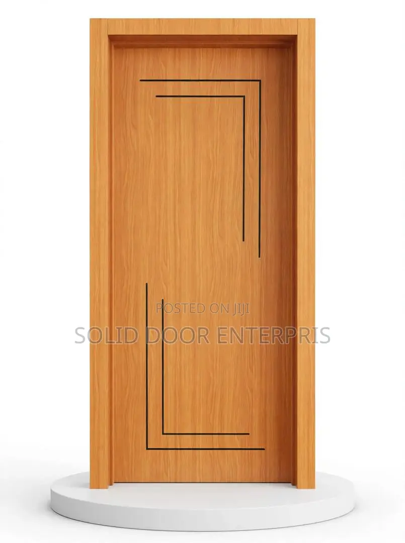 A Solid Akala HDF Door With Grooves Design