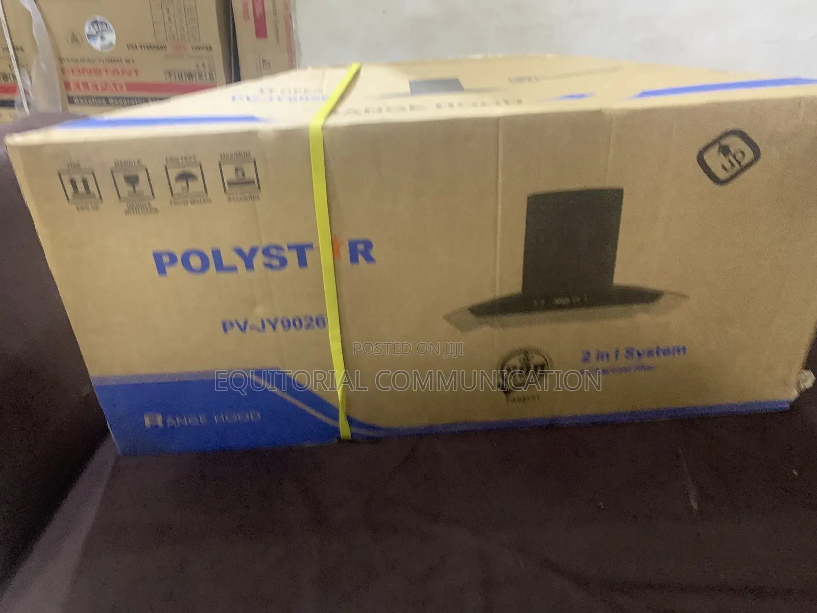 Polystar PV-JY9026B 90cm Tempered Glass Kitchen Hood