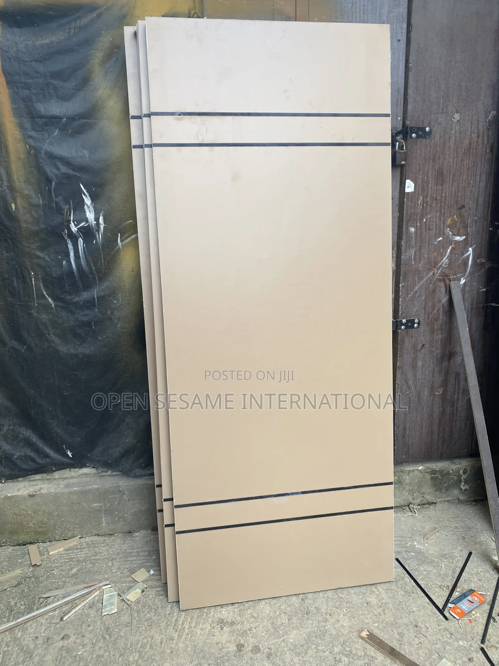 HDF Door Cappuccino Stripes