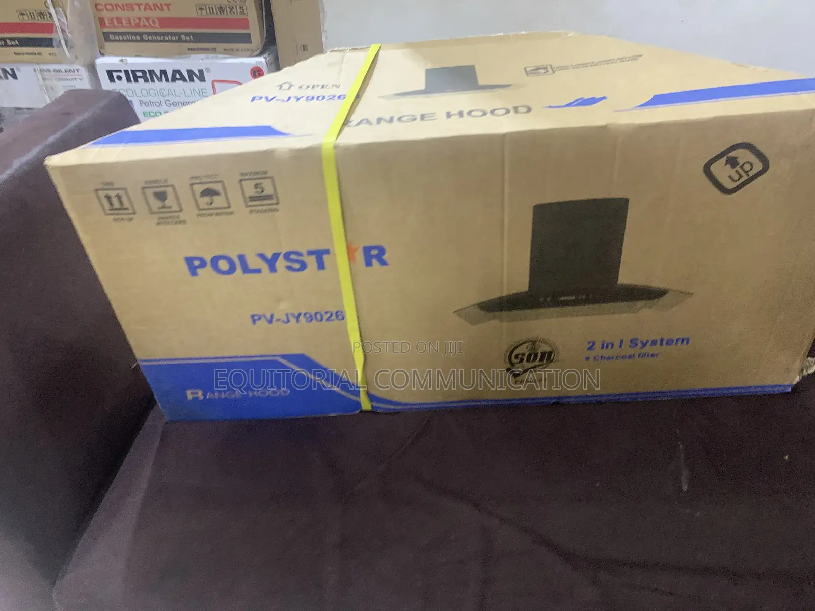 Polystar PV-JY9026B 90cm Kitchen Hood With Sensor Control