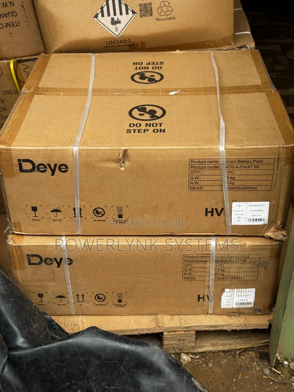 DEYE BOS_A 7.68kwh H/v Stackable Battery
