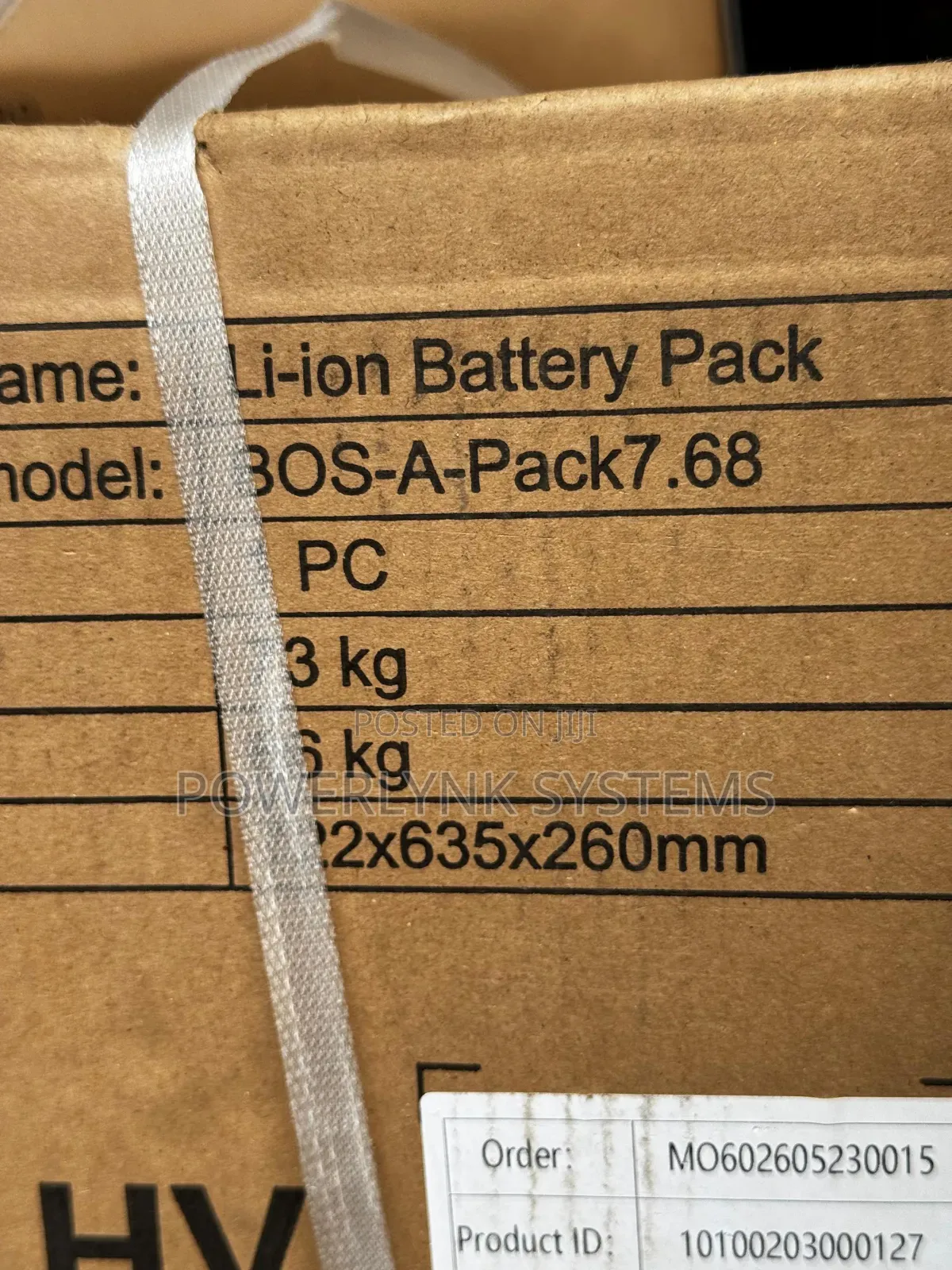 DEYE BOS_A 7.68kwh H/v Stackable Battery