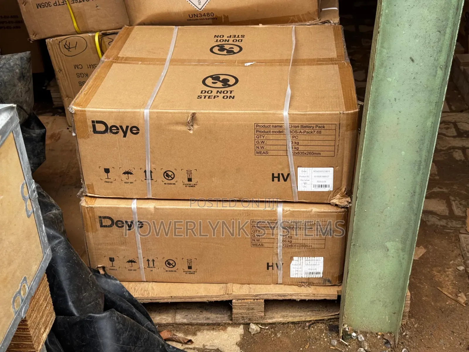 DEYE BOS_A 7.68kwh H/v Stackable Battery