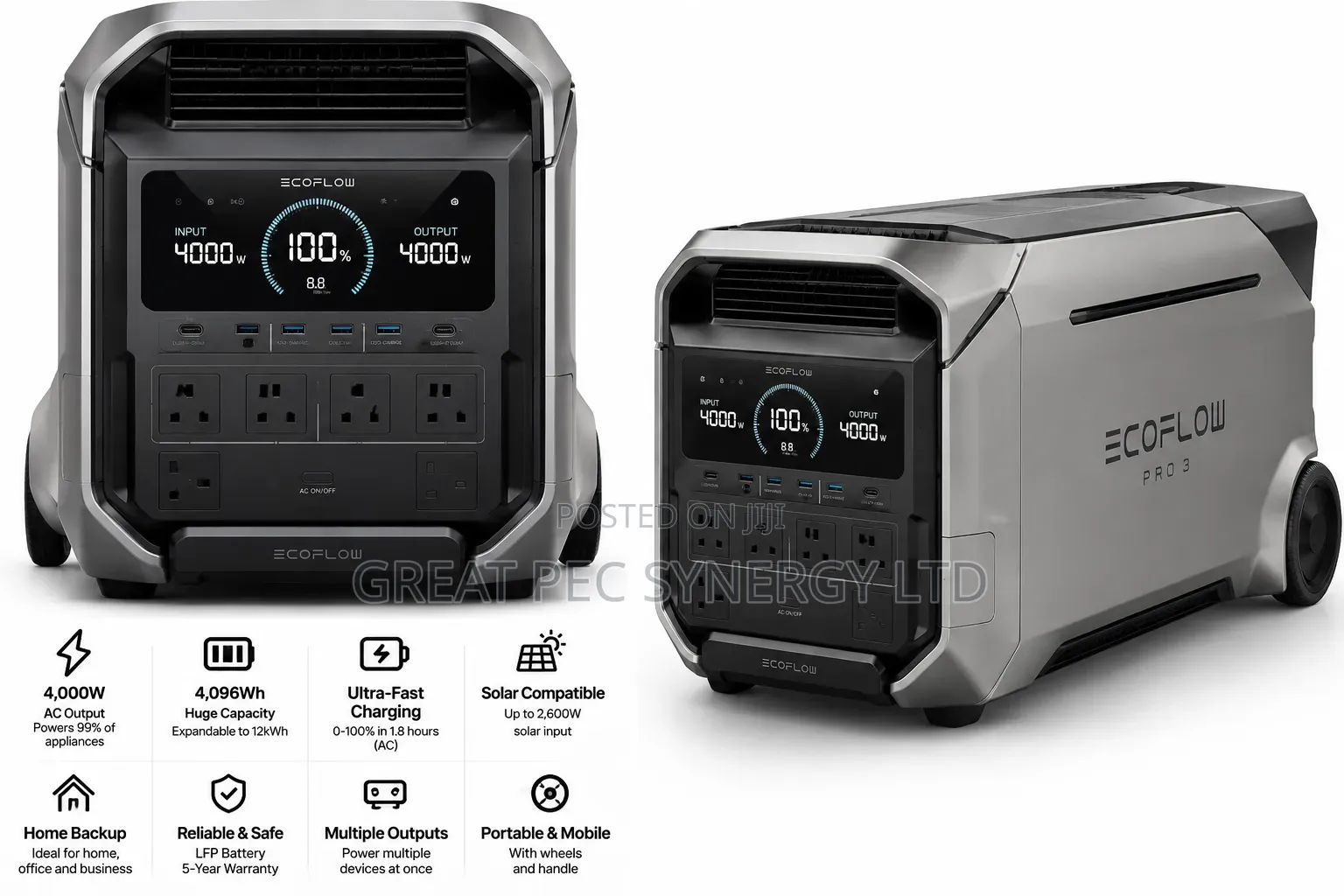 Ecoflow Delta Pro 3 Portable Power Station 4096wh