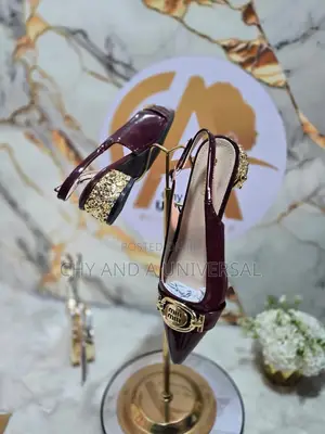 Mui Mui Patent Slingback Low Heels