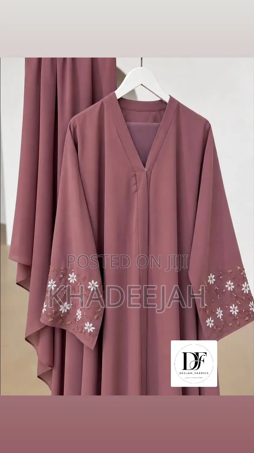 Quality Luxury Abayas With Floral Embroidery