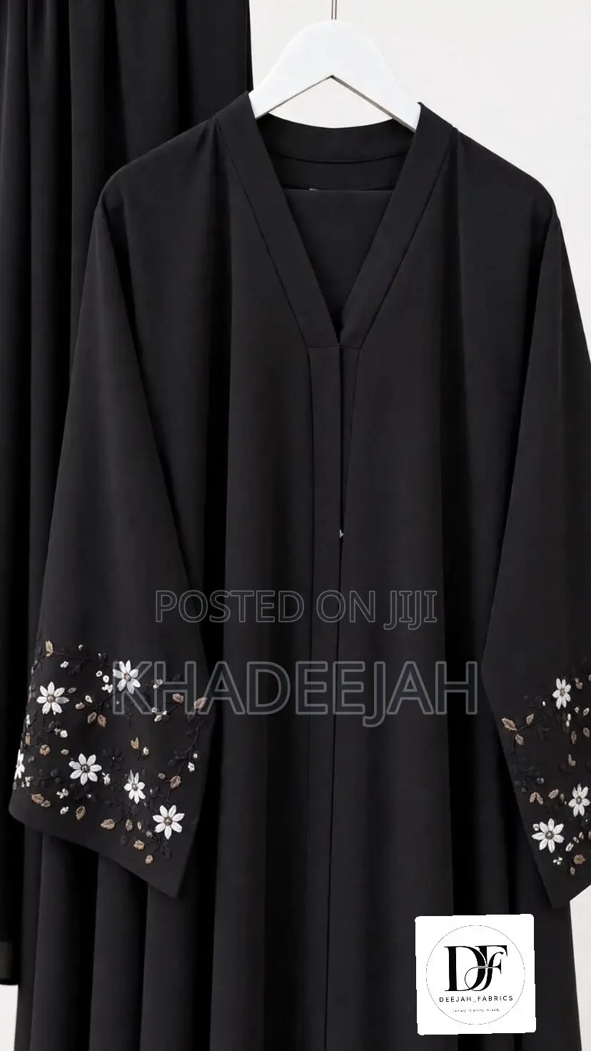 Quality Luxury Abayas With Floral Embroidery
