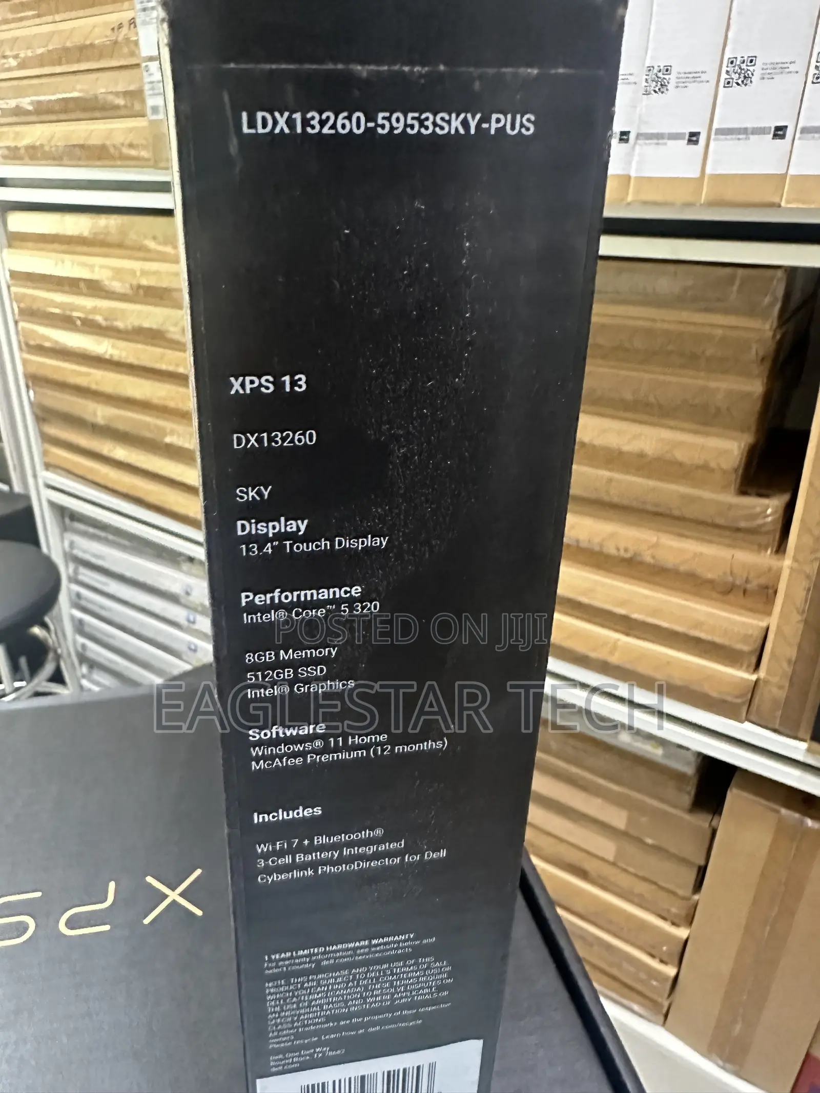 New Laptop Dell XPS 13 8GB Intel Core 5 SSD 512GB