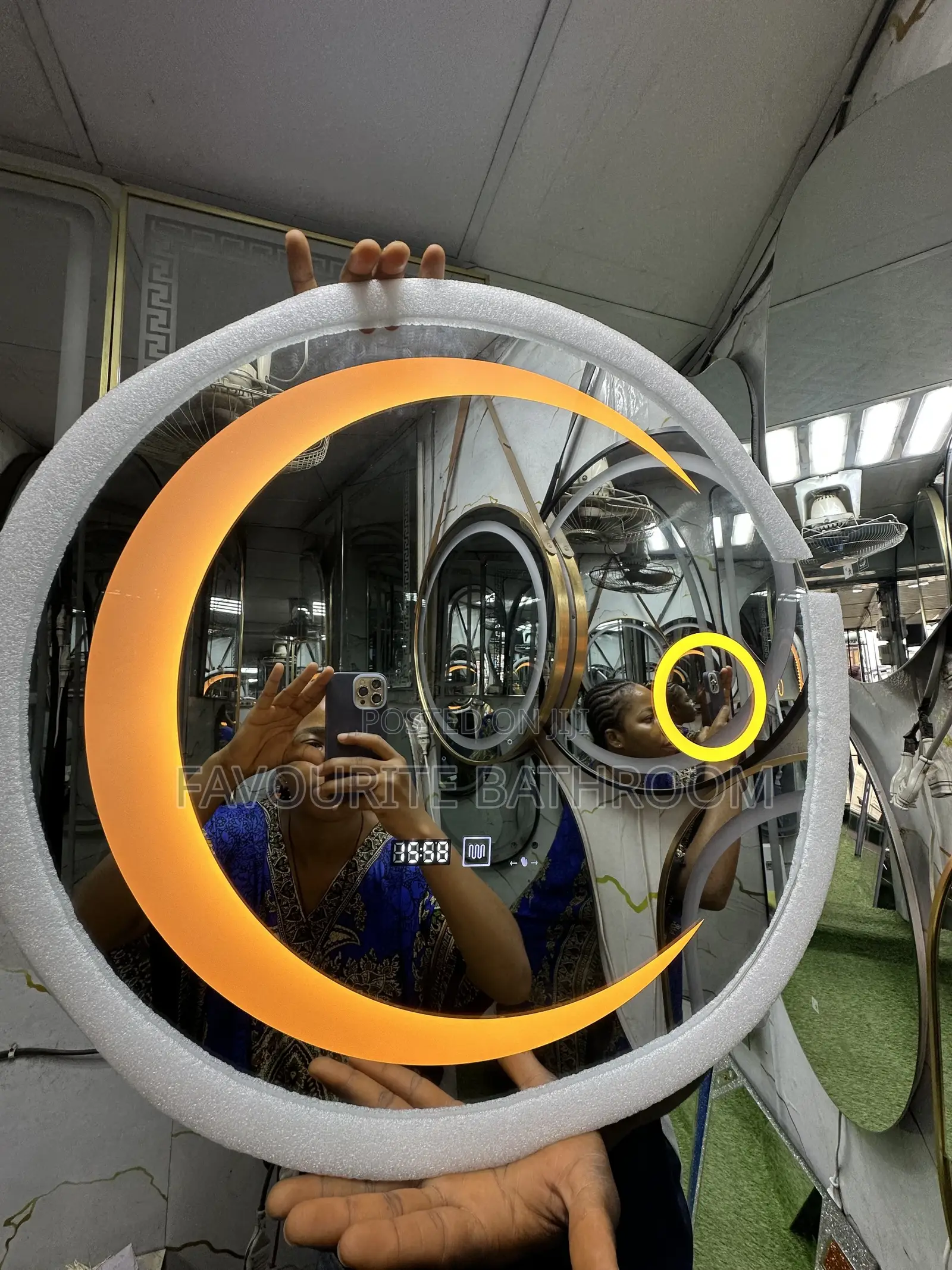 60by60cm Hand Wave LED Mirror