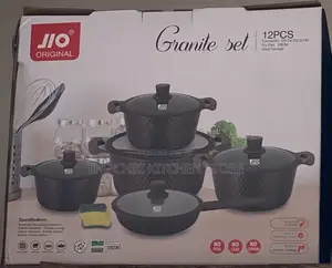 10pcs JIO Granite Coated Nonstick Cookware Set
