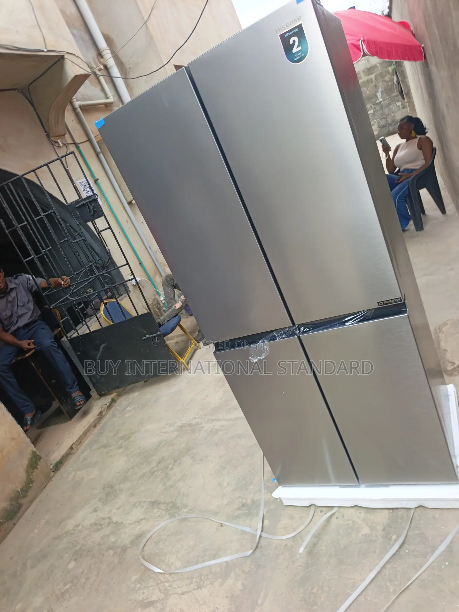 Hisense 4-Door Side-by-Side Fridge for a Modern Kitchen Interior