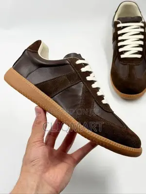 Maison Margiela Replica Calfskin & Suede German Army Trainers