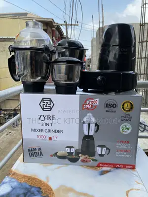 ZYRE 3in1 Heavy Duty Mixer Grinder (1000watts)
