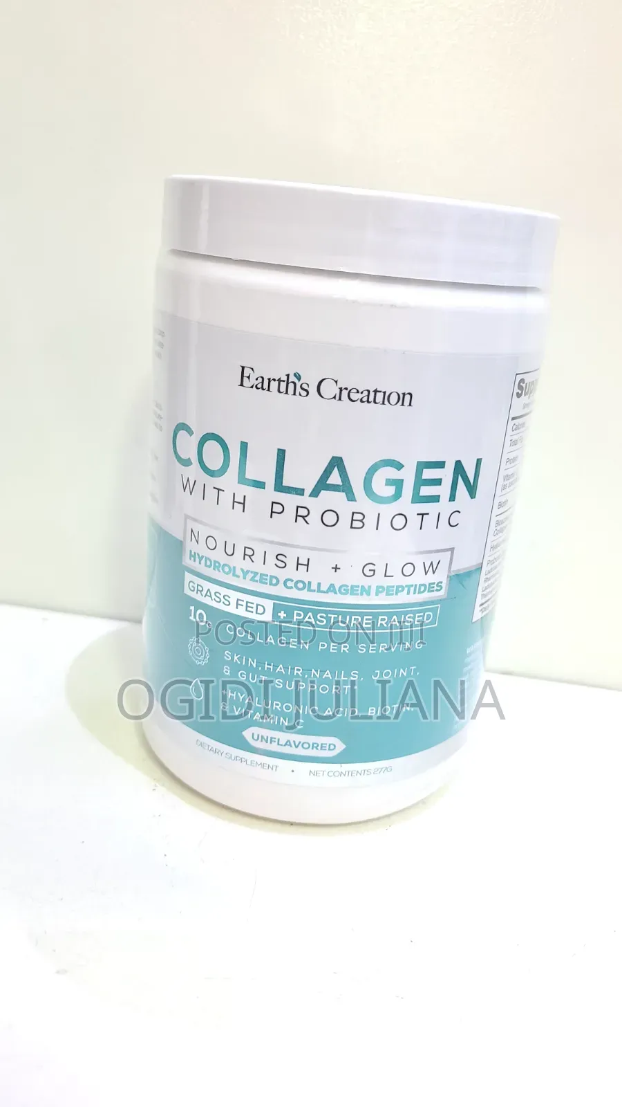 Earth’s Creation Collagen With Probio– Skin, Hair & Nail Support