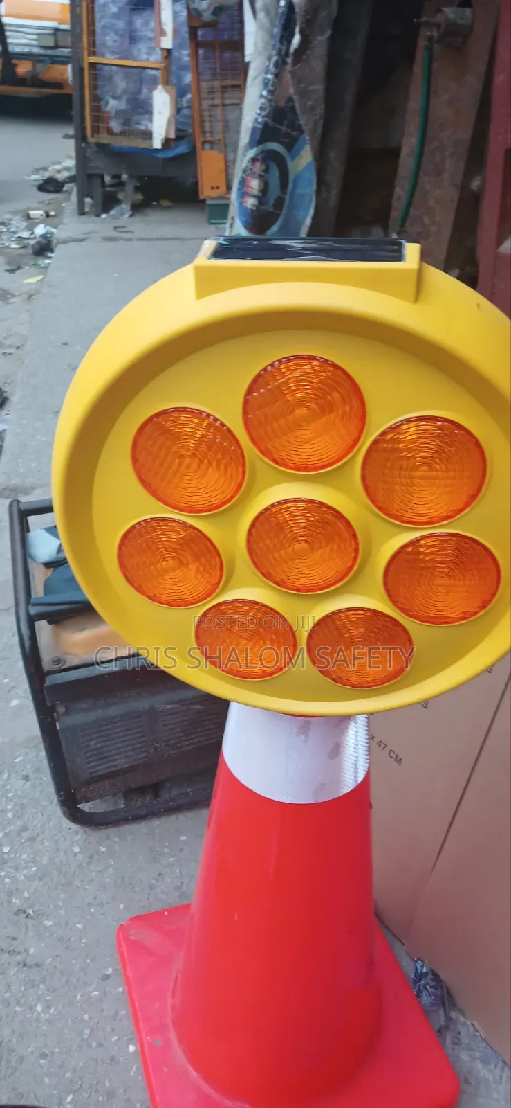 Warning Solar Light