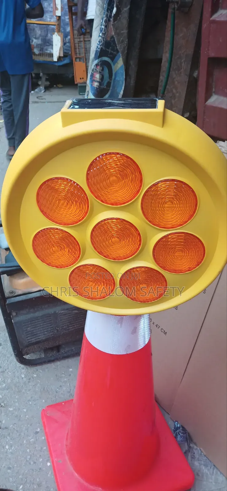 Warning Solar Light